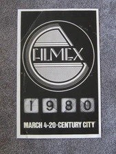 Vtg 1980 Filmex Los Angeles Film Festival Exposition Promo Advertising Poster