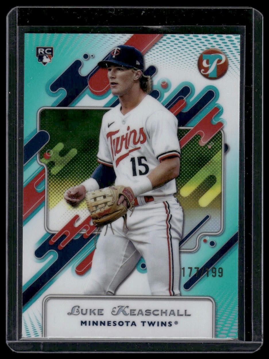 2025 Topps Pristine #168 Luke Keaschall Pristine Aqua Refractors #/199