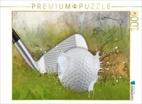 Calvendo Puzzle Sport Meets Splash - Golf | 1000 Pieces, Finished Size 25.2 × 18
