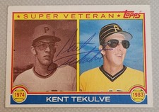⚾️Kent Tekulve 1983 Topps Autographed Card #18 Pittsburgh Pirates 