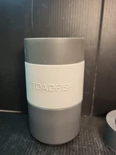 Toadfish Slim Non-Tipping Can Cooler White 8oz Insulated Beverage Holder New