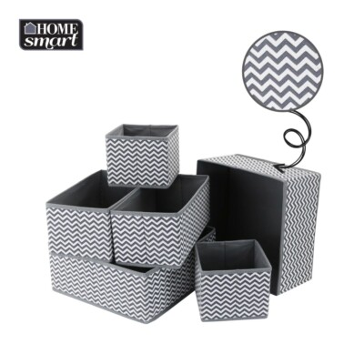 6 Stück Faltbare Aufbewahrung Schublade Organizer Box Ordnung Socken BH Krawatten Schublade Teiler