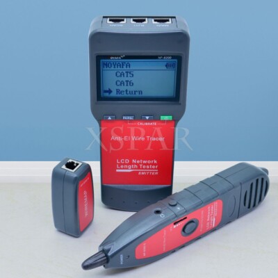 LCD LAN Tester Network Telephone Cable Tester RJ45 Cable Tracker NOYAFA NF-8200