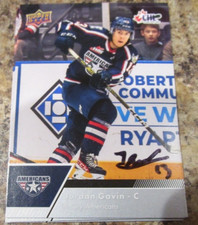 2022-23 UPPER DECK CHL # 32 JORDAN GAVIN SIGNED CARD TRI CITY AMERICANS