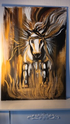 Breakthrough Modern Abstract ХXL Acrylic Painting with Textured Paste 100% HAND PAINTED. 