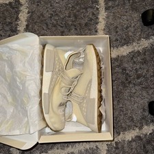 adidas gazelle silver green womens Adidas x Pharrell Williams Men's Hu NMD N.E.R.D Chalk White / Glow Orange /  Clear Mint Low Top Sneakers