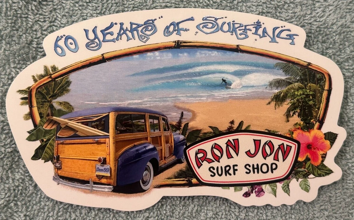Autocollant Vintage Ron Jon Surf Shop - Korky Le Kangourou, Cocoa Beach Floride