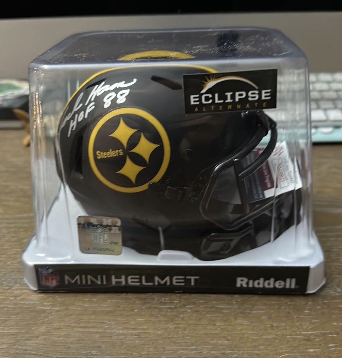 Jack Ham Autographed Signed Pittsburgh Steelers Mini Helmet HOF 88 Beckett 