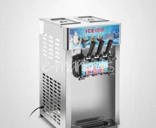 3 Flavor Commercial Frozen Ice Cream Cones Machine Soft Ice Cream Machine 220V