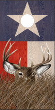 Texas Flag Deer in Grass Cornhole Wrap Bag Toss Skin Decal Sticker Wraps