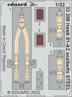 Eduard Zoom Hawk 81-A2 Seatbelts Steel FüR Gwh Great Wall Hobby Kit 1:32 33298