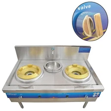 110V Stove Liquefied Petroleum Gas Stove Natural Gas (LPG) Cooktop Commercial