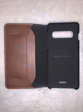 NEW GENUINE REAL LEATHER Platinum Folio Wallet/Case  SAMSUNG GALAXY S10