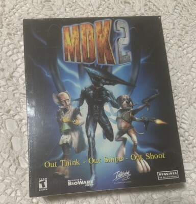 MDK 2 Factory Sealed, Excellent Condition! BioWare Big Box PC Video Game