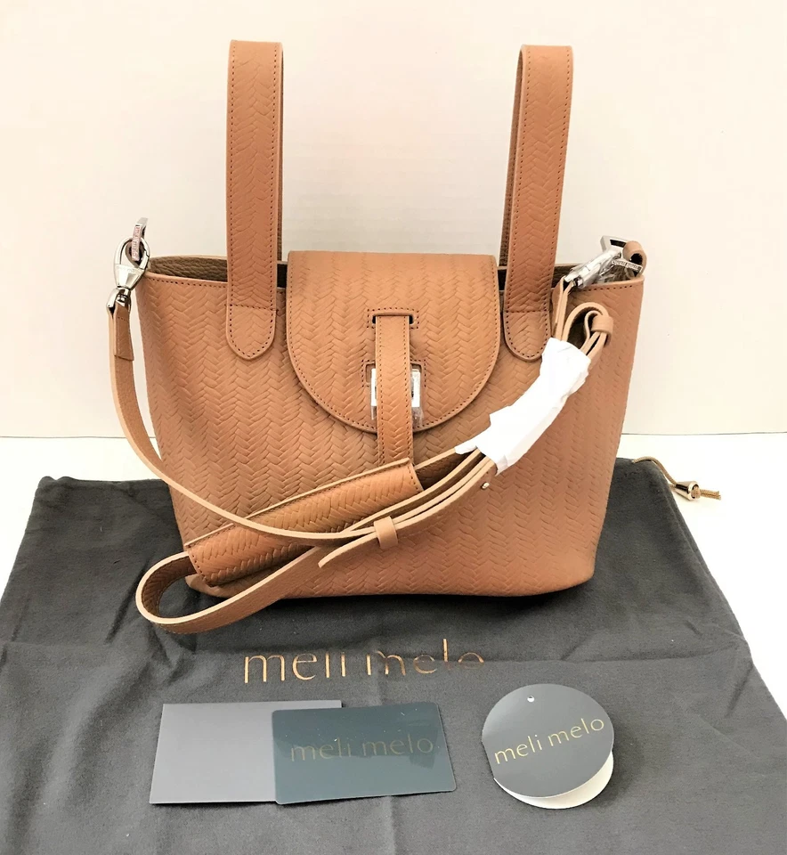 MELI MELO Thela Light Tan Leather Mini Shoulder Handheld Bag (SALE) - Image 4 of 4