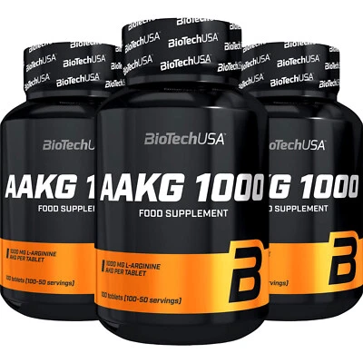 AAKG 1000 100 Tabletten 2000 mg hochdosiertes L-Arginin für Muskelpump & Energie - Bild 1 von 4