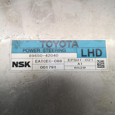 8965042040 Power Steering Control Unit / Module Toyota RAV 4 (XA30