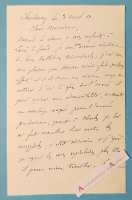   L.A.S 1910 Ltn Colonel le Pelletier de WOILLEMONT - Regiment CHERBOURG Brief
