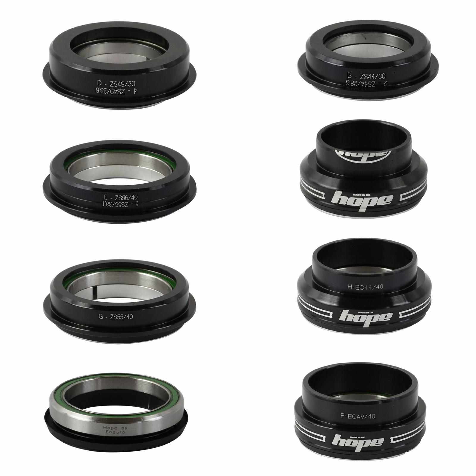 Hope Technology Pick n Mix Headset Bottom Cup EC44/40 Black 1.5