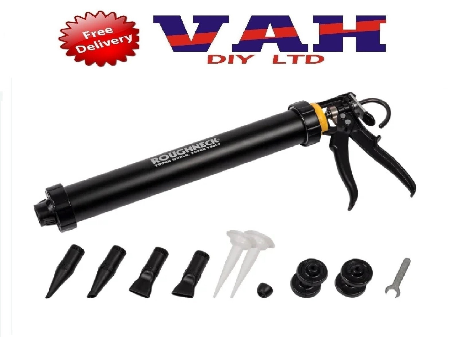 Roughneck ROU32150 multi function grout sealant mortar gun & spares kit