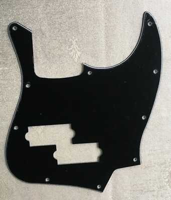 New 3 Ply Guitar Pickguard For Top Jazz Bass With PB Pickup Hole ,Black