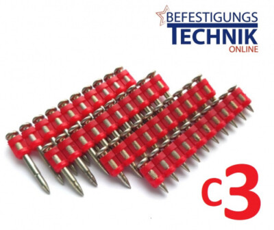 Premium Betonnägel C3 3,0x22mm für Luft und Akku Betonnagler Freeman LD-40-C3 oh