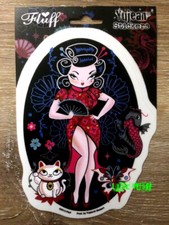  GEISHA SEXY GIRL DECAL STICKER japanese neo tradtional tattoo flash art