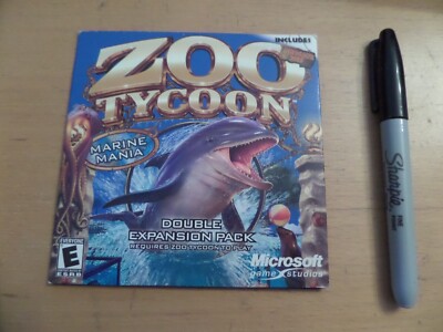 Zoo Tycoon Marine Mania & Dinosaur Digs Expansion Disc (PC, 2002) PCCD