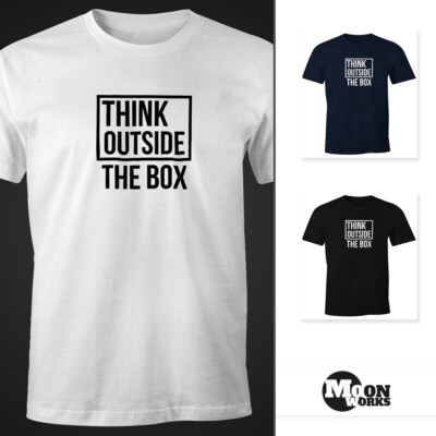 Herren T-Shirt Think Outside the Box FunShirt Moonworks 