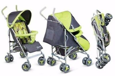 BABY STROLLER PUSHCHAIR WITH RAIN COVER & MOSQUITO NET ELIA LIONELO Green