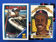 Devon White 1988 Topps All Star Rookie Gold Cup & 1988 Donruss Diamond Kings