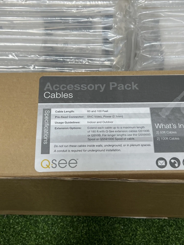 New 4 Pack of Q See 720p HD 1MP Analog Wired Color Security Cameras QCA7201B - Image 4 of 4