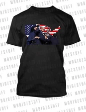 Trump Fight for President Tee Shirt Big Tall Small Graphic Pro Club Shaka