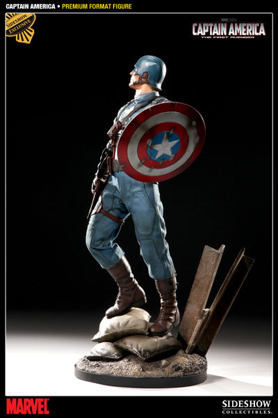 SIDESHOW CAPTAIN AMERICA PREMIUM FORMAT EXCLUSIVE STATUE NEW!! Ltd