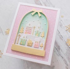 Houses Metal Cutting Dies DIY Scrapbooking Paper Cards Crafts Embossing Stencils