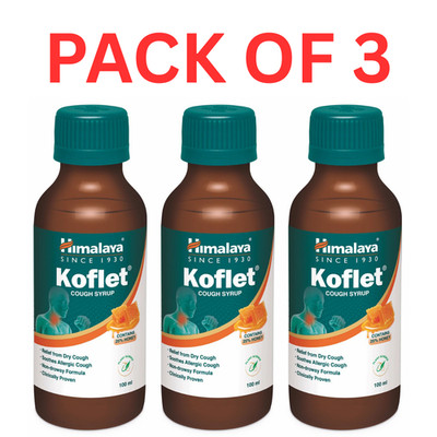 3 x Himalaya Koflet Syrup 100ml Koflet Lozenges Herbal Throat Care FRE SHIP