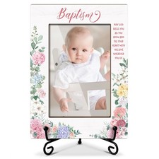 Baby Blessings Baptism Wooden Photo Frame Christian Gifts Baptism Presents fo...