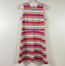 MICHAEL MICHAEL KORS womens sizze S pink orange white striped sheath dress