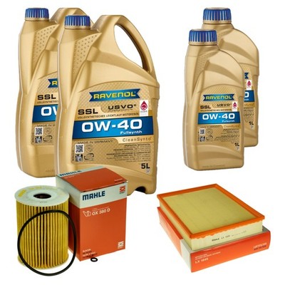 Inspektionspaket 12L RAVENOL SSL 0W-40 für Mercedes Sprinter 5-T Kasten 906 519