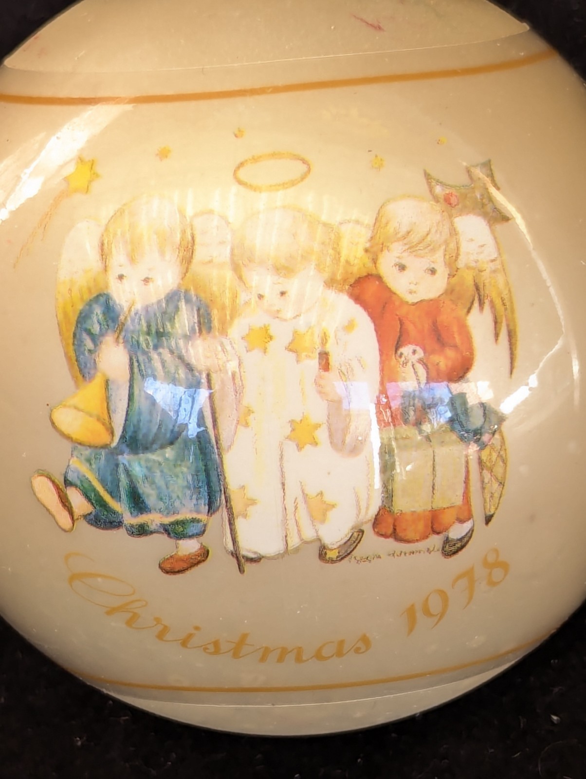 Vtg Schmid Heavenly Trio Christmas Ornament 1978 By Sister Berta Hummel 5th Ed