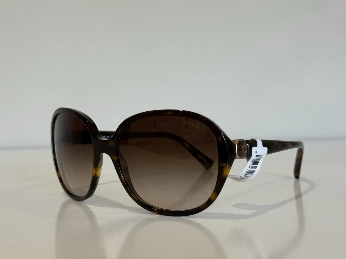 Chanel 5141-H Collection Perle Sunglasses Womens 60-16 Brown Oval Gradient Italy CHANEL Brown Oval Sunglasses for Women for sale | eBay main image 2