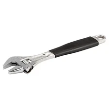 Bahco 8" ERGO(TM) Central Nut Adjustable Wrench with Rubber Handle and Chrome Fi