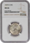 1929-D Standing Liberty Silver Quarter MS66 NGC
