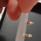 925 Sterling Silver Pink Heart Moissanite Halo Drop/Dangle Earrings GRA — photo 3