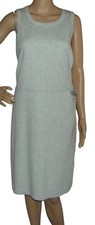 Express Dress Womens XL 16-18 Gray Heather knit sleeveless Rhinestone Brooch