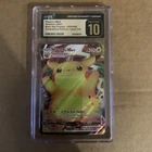 CGC 10 PRISTINE Pikachu VMAX SWSH062 FULL ART HOLO PROMO Pokemon Card 2021 POP49