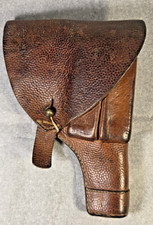 WWII Swedish Husqvarna M1907 Leather Pistol Holster Browning 1903 Military M07