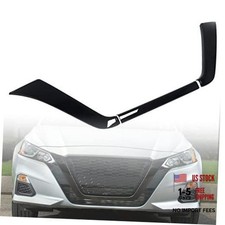 Front Grille Molding Trim Fit for Nissan Altima 2019-2022 Glossy Black, 3pcs