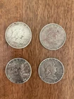 Franklin Half Dollar Lot of 4, 1954, 1954, 1960, 1961