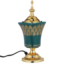 Electric Incense Burner Metal Bakhoor Burner Holder Oud Frankincense Resin Bu...